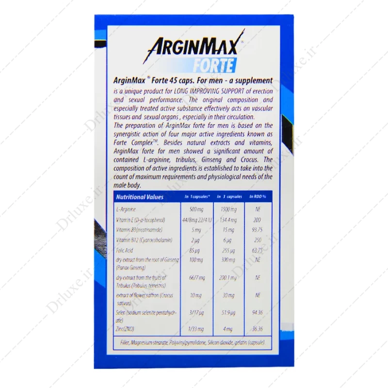 قیمت و خرید کپسول آرژین مکس فورته آقایان سیمپلی یو 45 عدد - دکتر لوکس